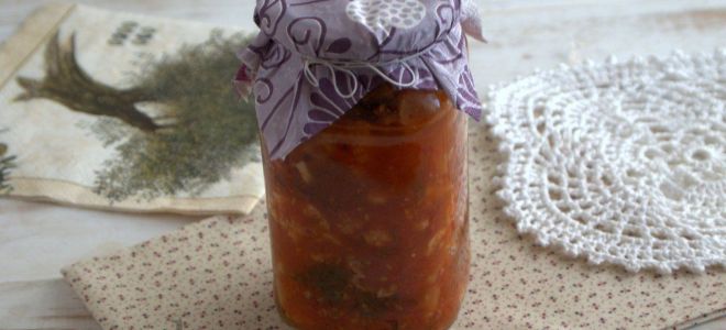 Консервированная цветная капуста с петрушкой и помидорами