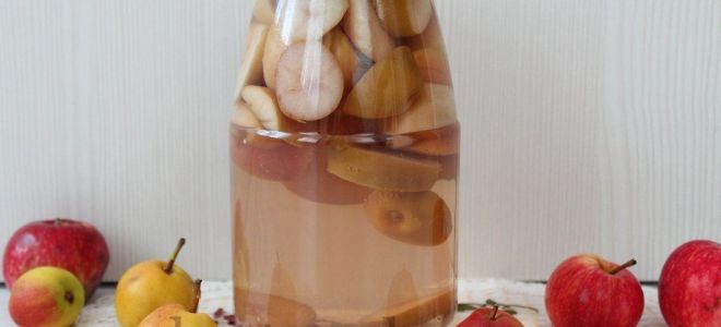 Компот из яблок и груш на зиму