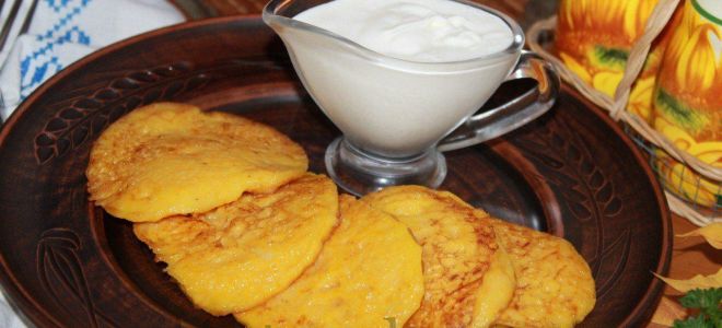 Драники из тыквы